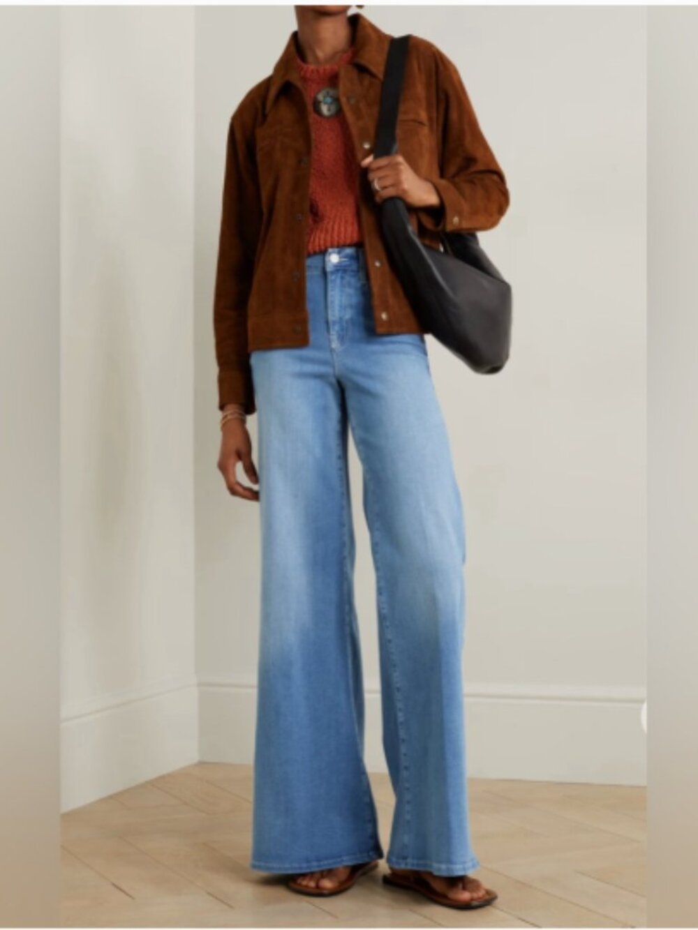 NWT FRAME Le Palazzo High Rise Wide Leg Jeans